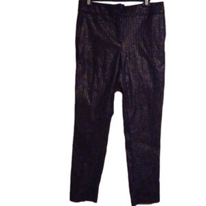 𝅺Loft metalllic party  style pants! Marissa skinny Pants.Parties! Size 6.